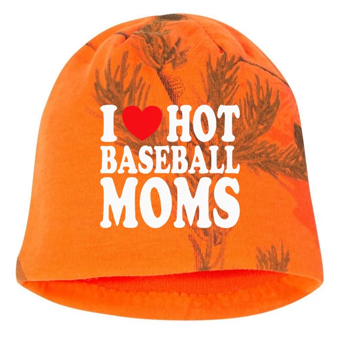 I Love Hot Baseball Moms Kati - Camo Knit Beanie