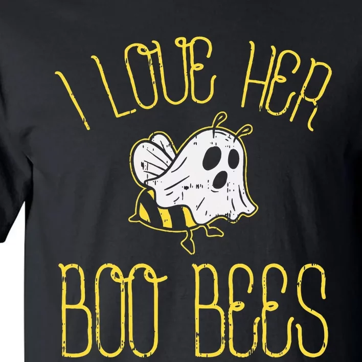 I Love Her Boo Bees Couples Halloween Costume Tall T-Shirt