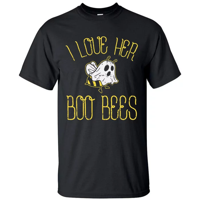 I Love Her Boo Bees Couples Halloween Costume Tall T-Shirt