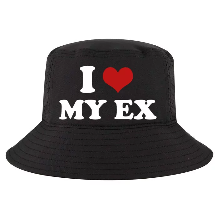 I Love Heart My EX 2000s Style Meme Tee Cool Comfort Performance Bucket Hat