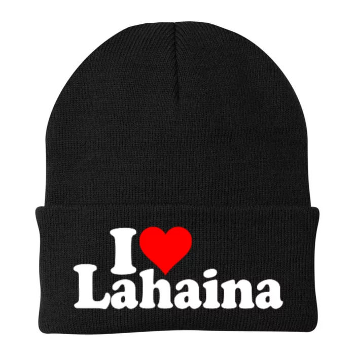 I Love Heart Lahaina Hawaii Knit Cap Winter Beanie