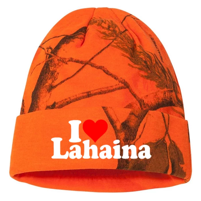 I Love Heart Lahaina Hawaii Kati - 12in Camo Beanie