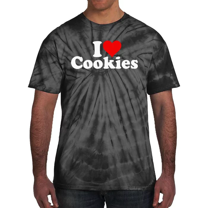 I Love Heart Cookies Tie-Dye T-Shirt