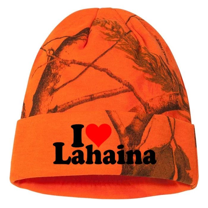 I Love Heart Lahaina Hawaii Kati - 12in Camo Beanie