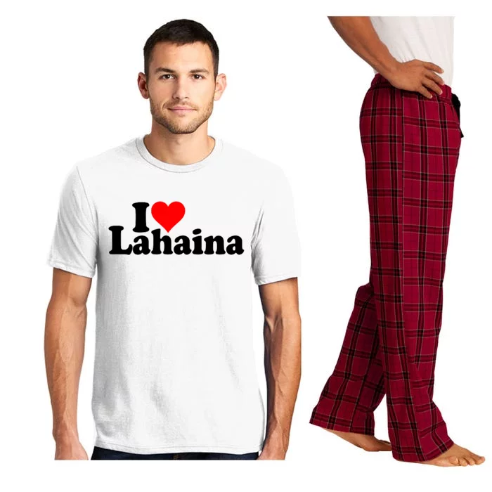 I Love Heart Lahaina Hawaii Pajama Set