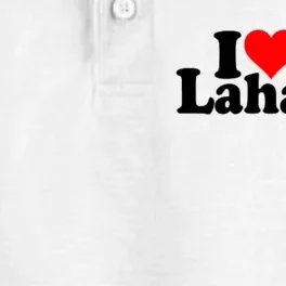 I Love Heart Lahaina Hawaii Dry Zone Grid Performance Polo