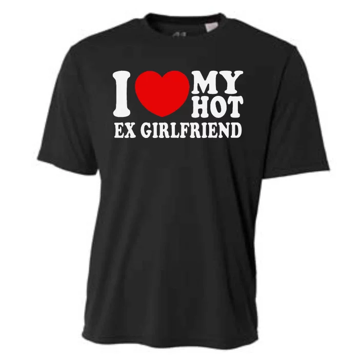 I Love Heart My Hot Ex Girlfriend Mr & Mrs His & Her Cooling Performance Crew T-Shirt