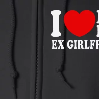 I Love Heart My Hot Ex Girlfriend Mr & Mrs His & Her Full Zip Hoodie