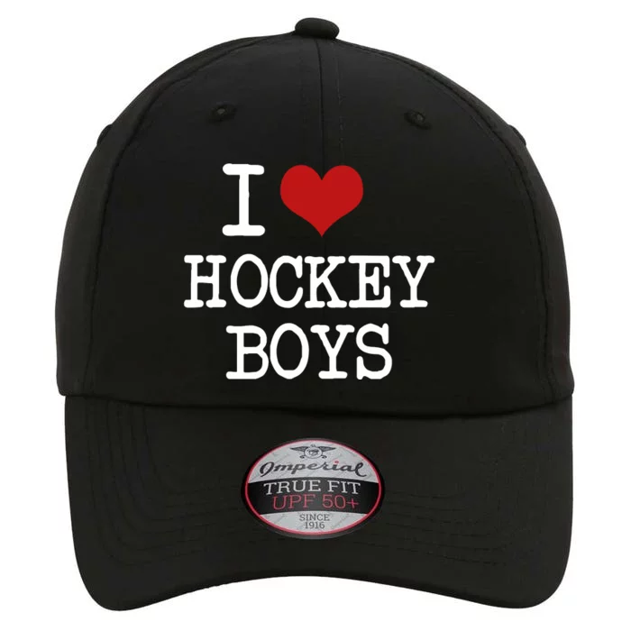 I Love Heart Hockey Funny Meme The Original Performance Cap