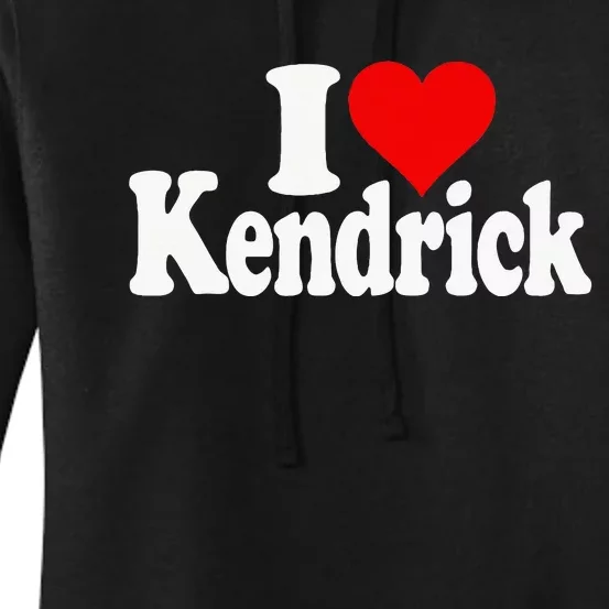 I Love Heart Kendrick Women's Pullover Hoodie