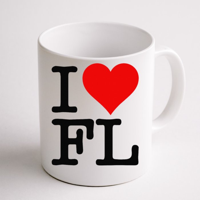 I LOVE HEART FLORIDA FL Front & Back Coffee Mug