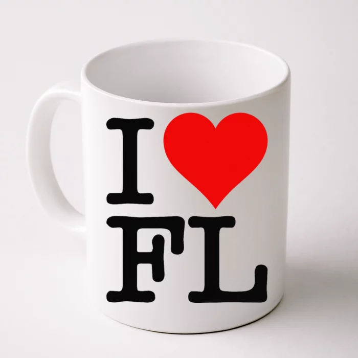 I LOVE HEART FLORIDA FL Front & Back Coffee Mug