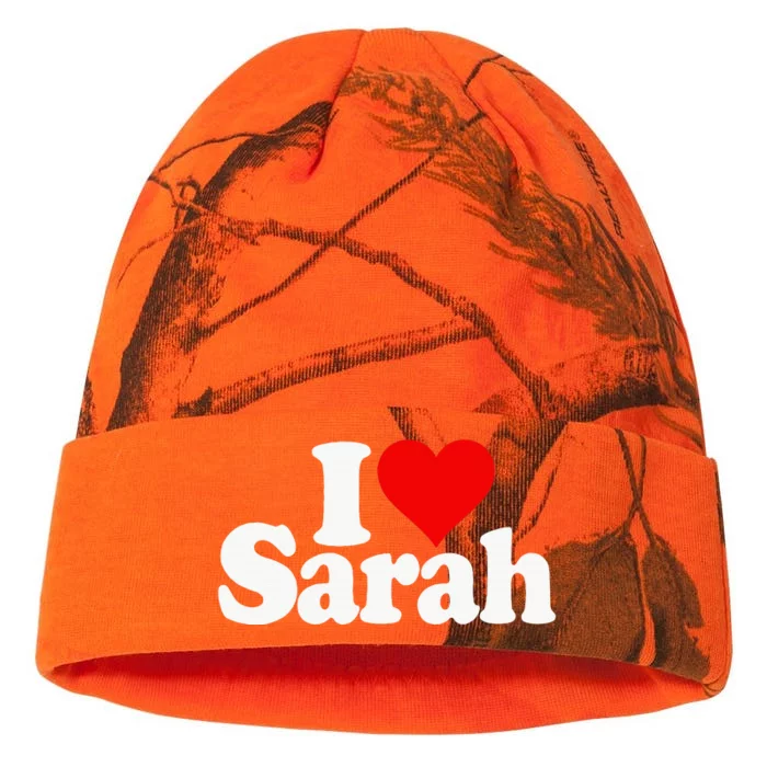 I Love Heart Sarah Kati - 12in Camo Beanie