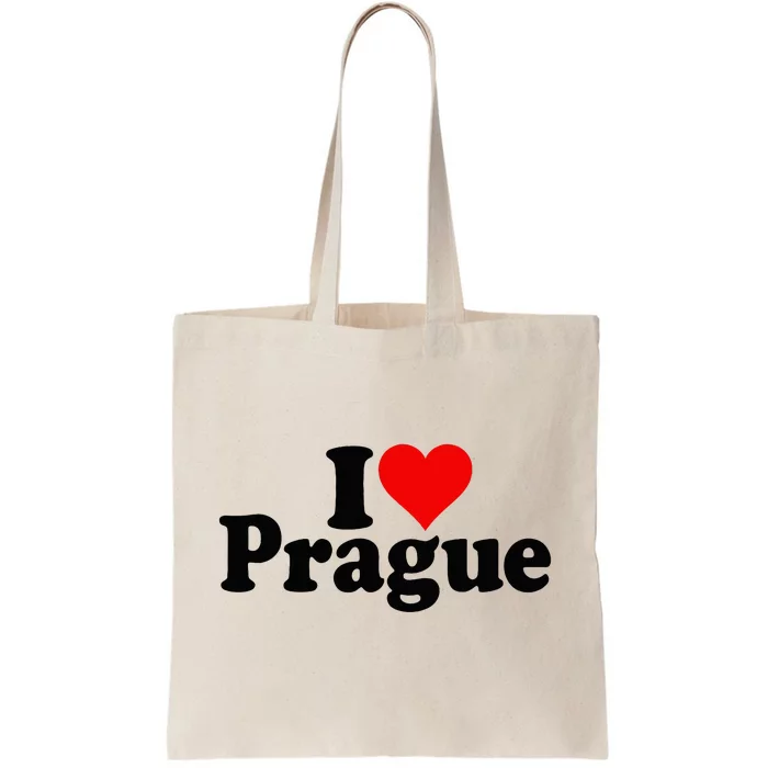 I Love Heart Prague Czech Republic Praha Tote Bag