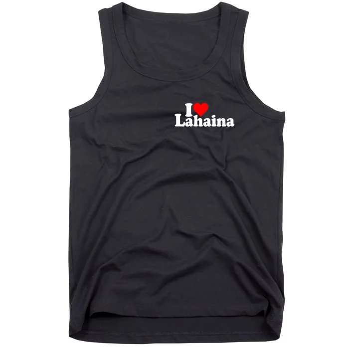 I Love Heart Lahaina Hawaii Tank Top