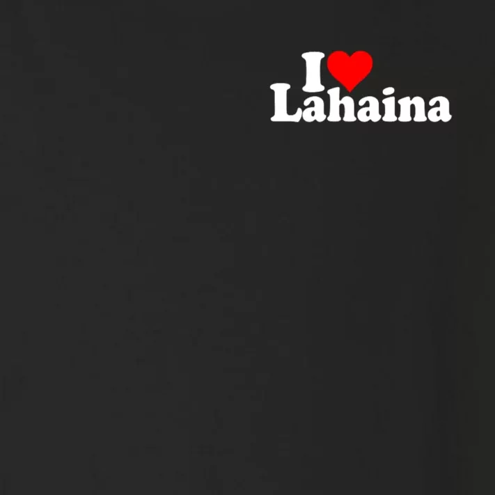 I Love Heart Lahaina Hawaii Toddler Long Sleeve Shirt