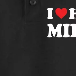 I Love Hot Milfs Red Heart I Heart Hot Moms Milfs Dry Zone Grid Performance Polo