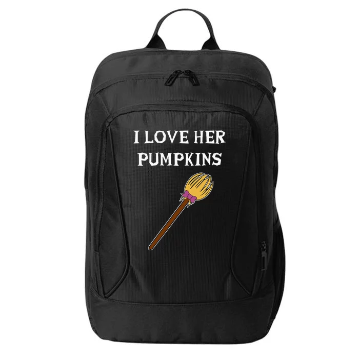 I Love Her Pumpkins Adult Matching Couples Halloween Costume City Backpack