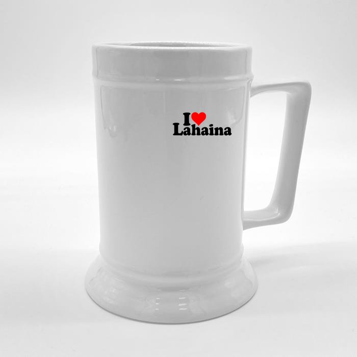 I Love Heart Lahaina Hawaii Front & Back Beer Stein