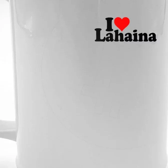 I Love Heart Lahaina Hawaii Front & Back Beer Stein