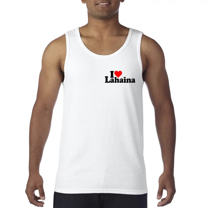 I Love Heart Lahaina Hawaii Tank Top