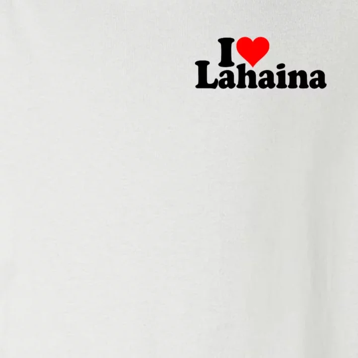 I Love Heart Lahaina Hawaii Toddler Long Sleeve Shirt