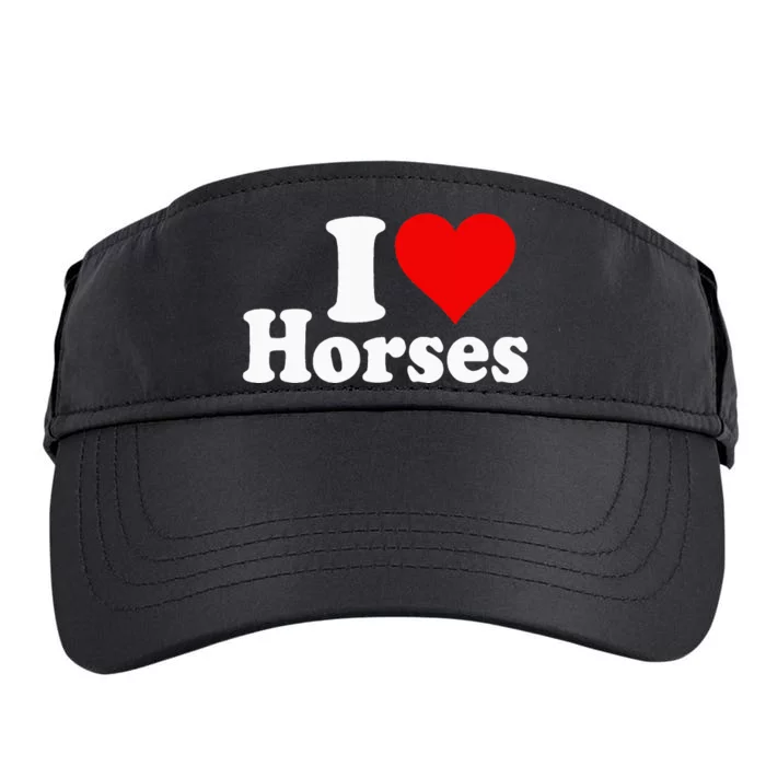 I Love Horses Adult Drive Performance Visor