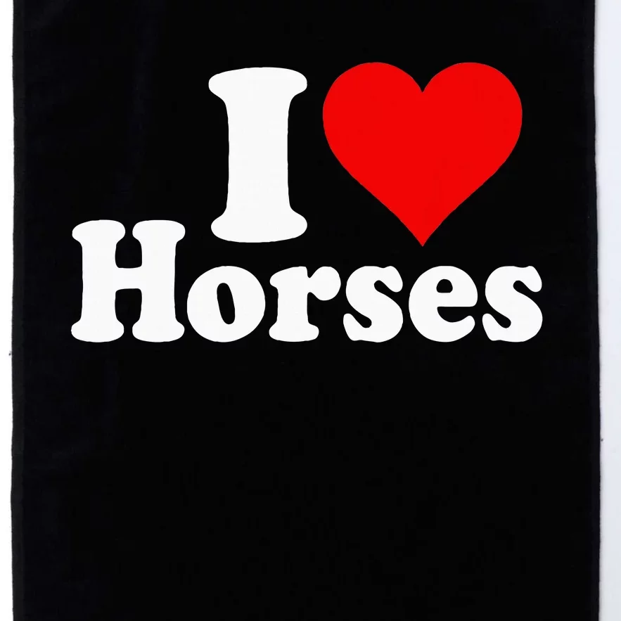 I Love Horses Platinum Collection Golf Towel