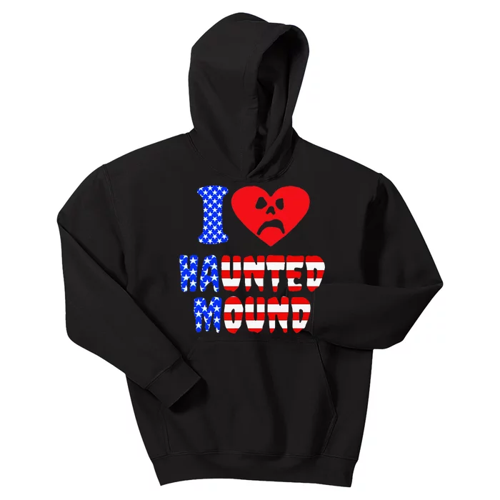 I Love Haunted Mound Kids Hoodie