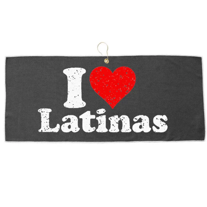 I Love Heart Latinas Girlfriend Wife Large Microfiber Waffle Golf Towel