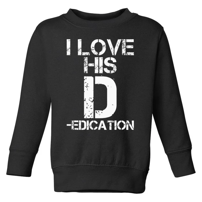 I Love Her P I Love His D Couples Matching Valentines Day Toddler Sweatshirt