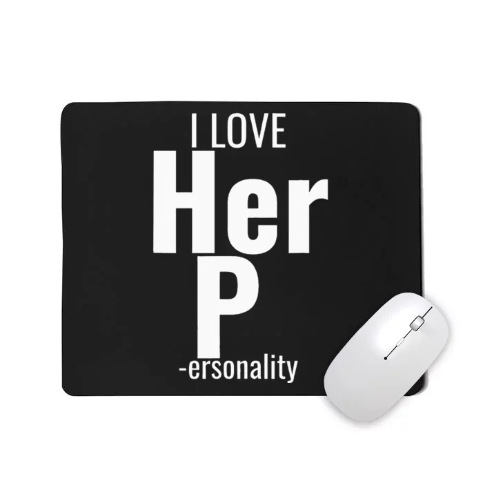 I Love His D Love Her P Funny Matching Couples Mousepad