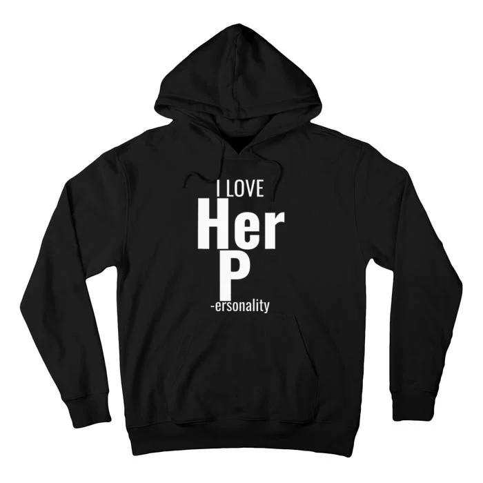 I Love His D Love Her P Funny Matching Couples Tall Hoodie