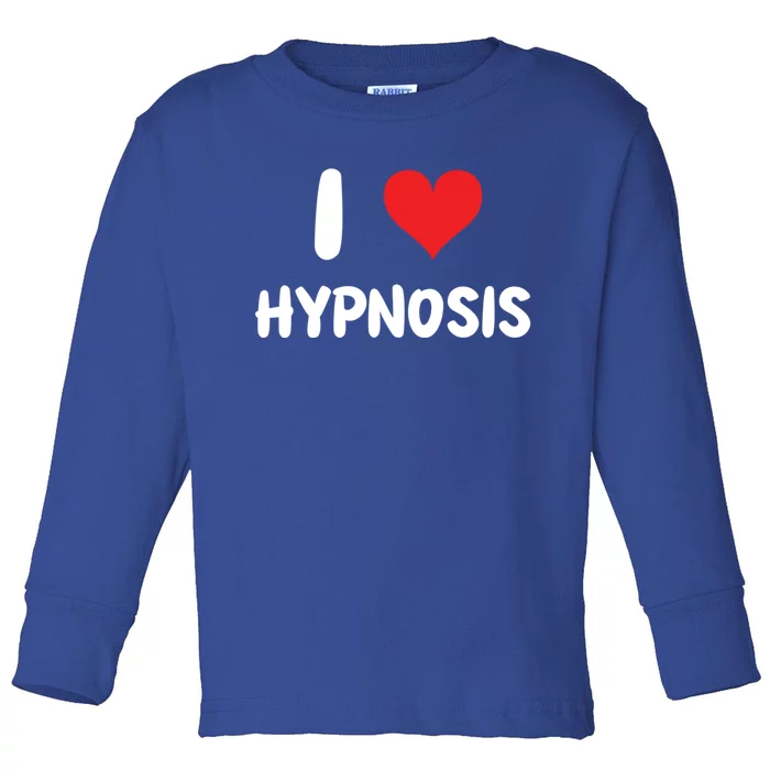 I Love Hypnosis Heart Consciousness Gift Toddler Long Sleeve Shirt