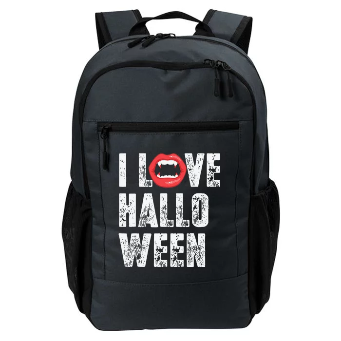 I Love Halloween Vampire Fangs Vampire Lover Daily Commute Backpack