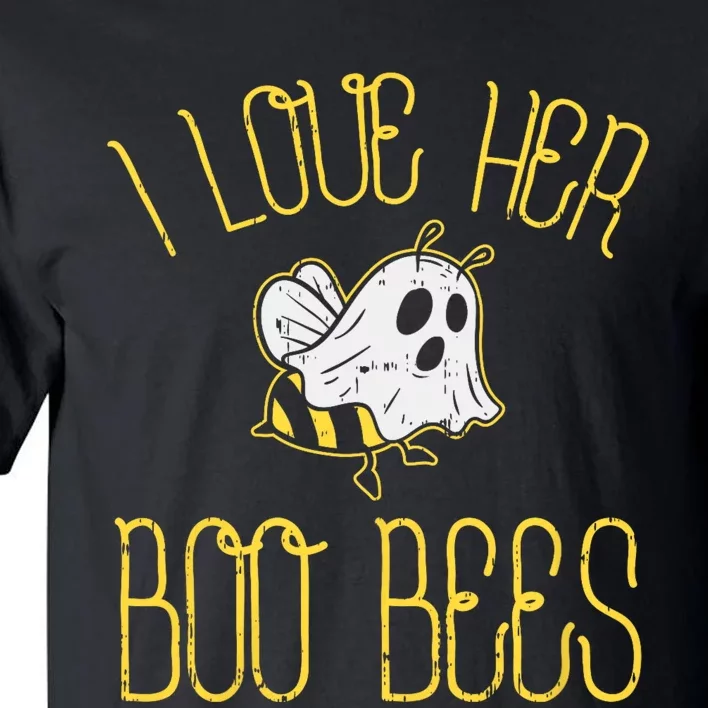 I Love Her Boo Bees Couples Halloween Adult Costume His Tall T-Shirt