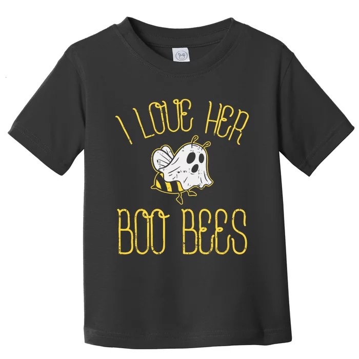 I Love Her Boo Bees Couples Halloween Adult Costume His Toddler T-Shirt