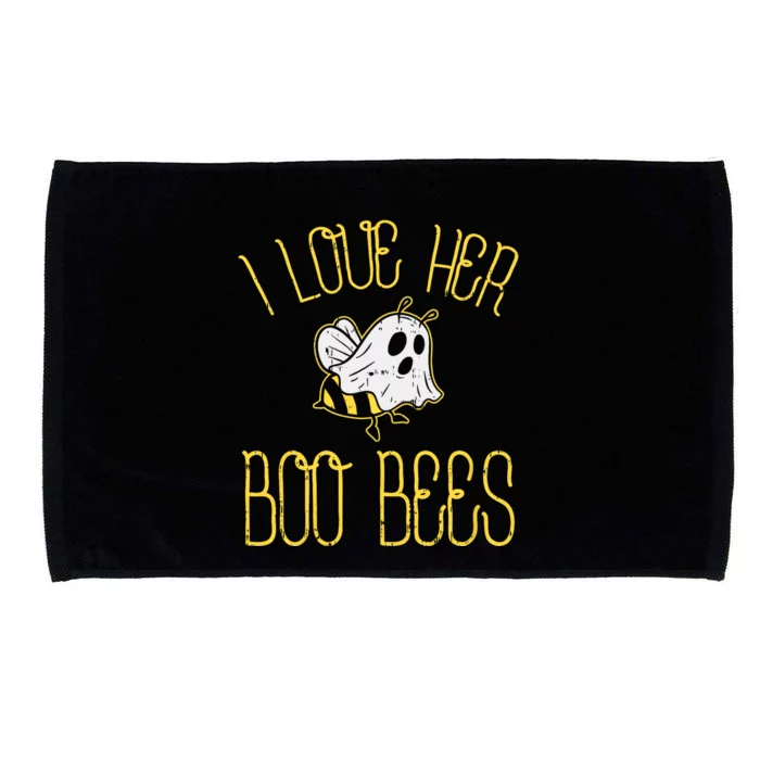 I Love Her Boo Bees Couples Halloween Adult Costume His Microfiber Hand Towel