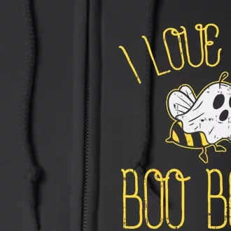 I Love Her Boo Bees Couples Halloween Adult Costume His Full Zip Hoodie