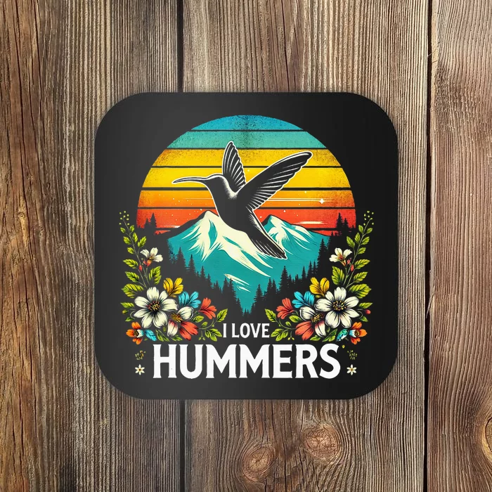 I Love Hummers Colibri Hummingbird Coaster