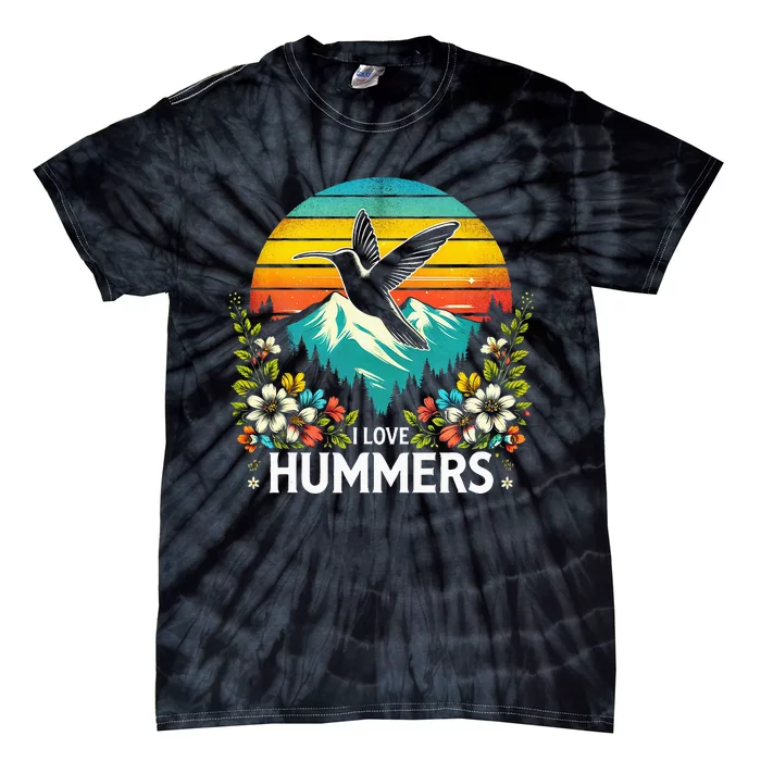 I Love Hummers Colibri Hummingbird Tie-Dye T-Shirt