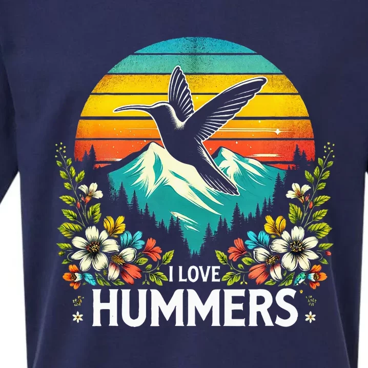 I Love Hummers Colibri Hummingbird Sueded Cloud Jersey T-Shirt