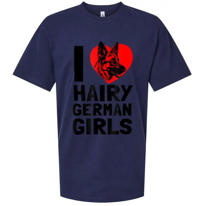 I Love Hairy German German Shepherd Edition Sueded Cloud Jersey T-Shirt