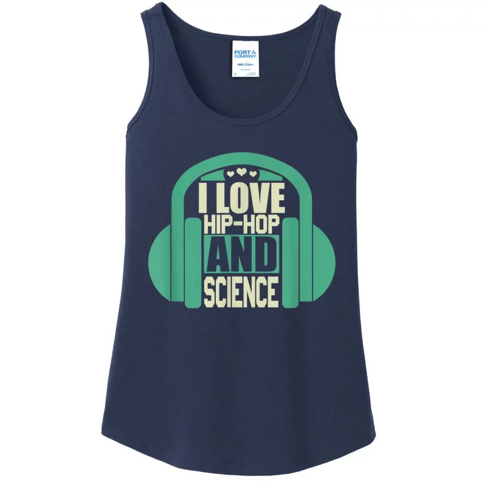 I Love Hip Hop And Science Ladies Essential Tank