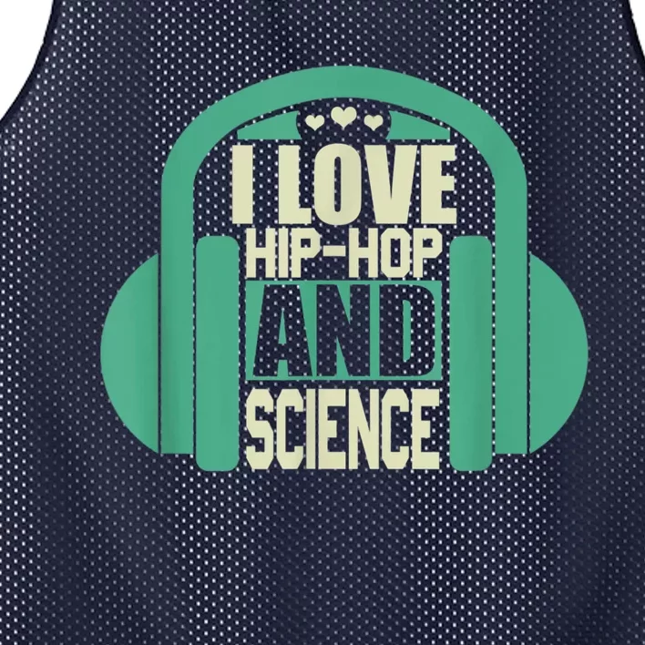 I Love Hip Hop And Science Mesh Reversible Basketball Jersey Tank