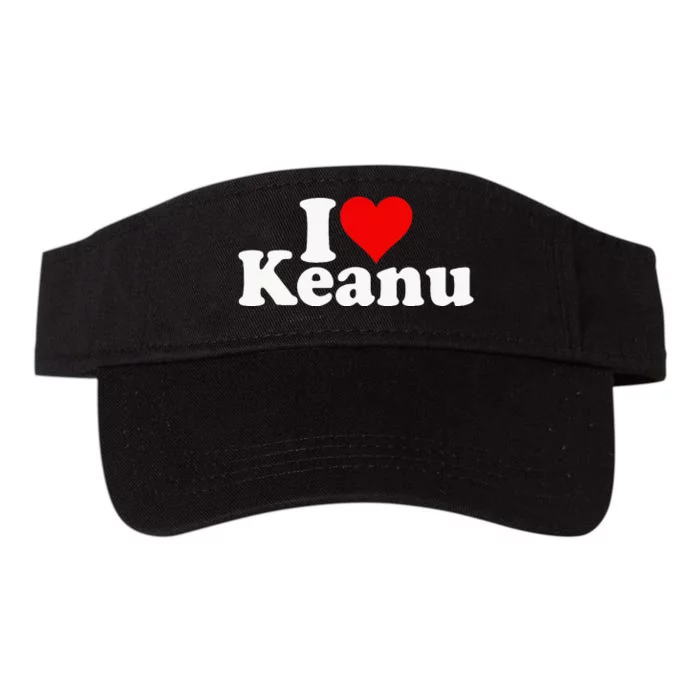 I Love Heart Keanu Valucap Bio-Washed Visor