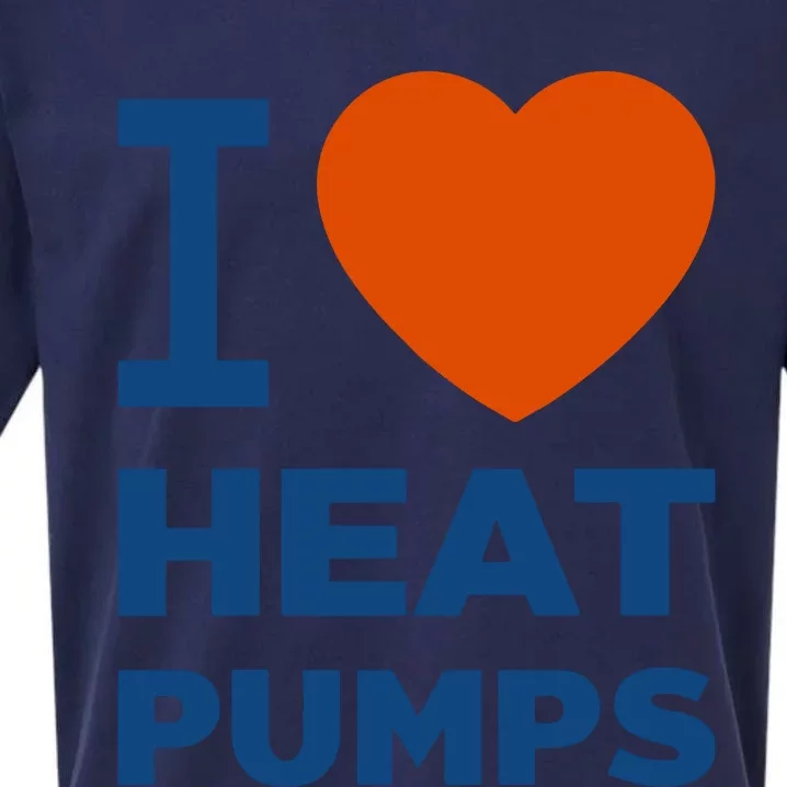 I Love Heat Pumps I Heart Heat Pumps Sueded Cloud Jersey T-Shirt