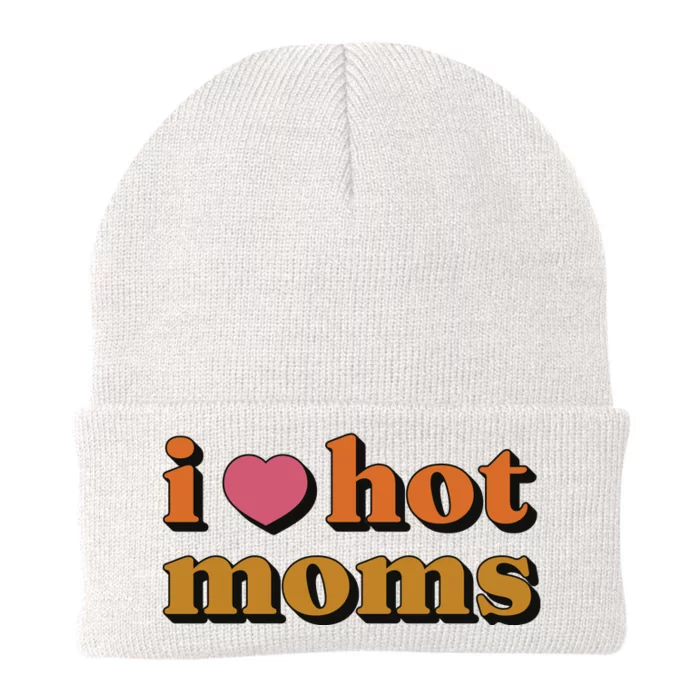 I Love Hot Moms Retro Knit Cap Winter Beanie