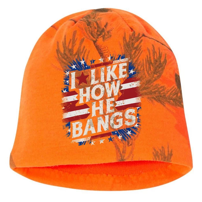 I Like How He Bang Fireworks 4th Of July Funny Couples Kati - Camo Knit Beanie