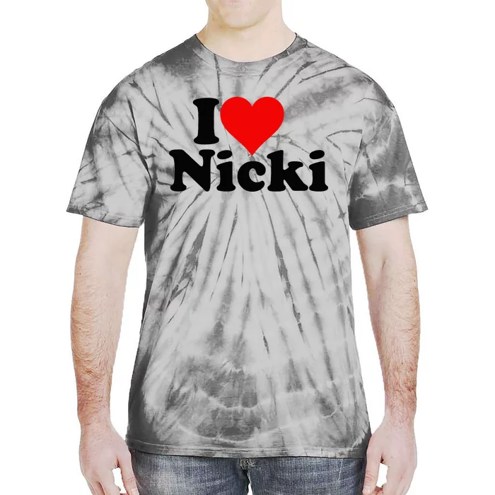 I Love Heart Nicki Tie-Dye T-Shirt